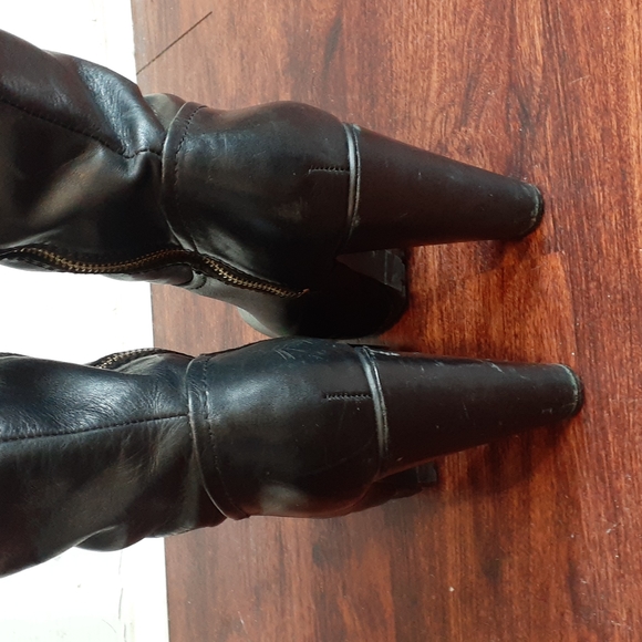 H&M leather boots size 38 us 7 - Picture 5 of 16